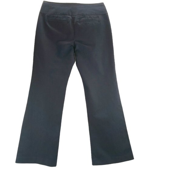 Express Brand “Editor” Dark Blue Denim Flared Leg Pants Size: 2 - Picture 3 of 8